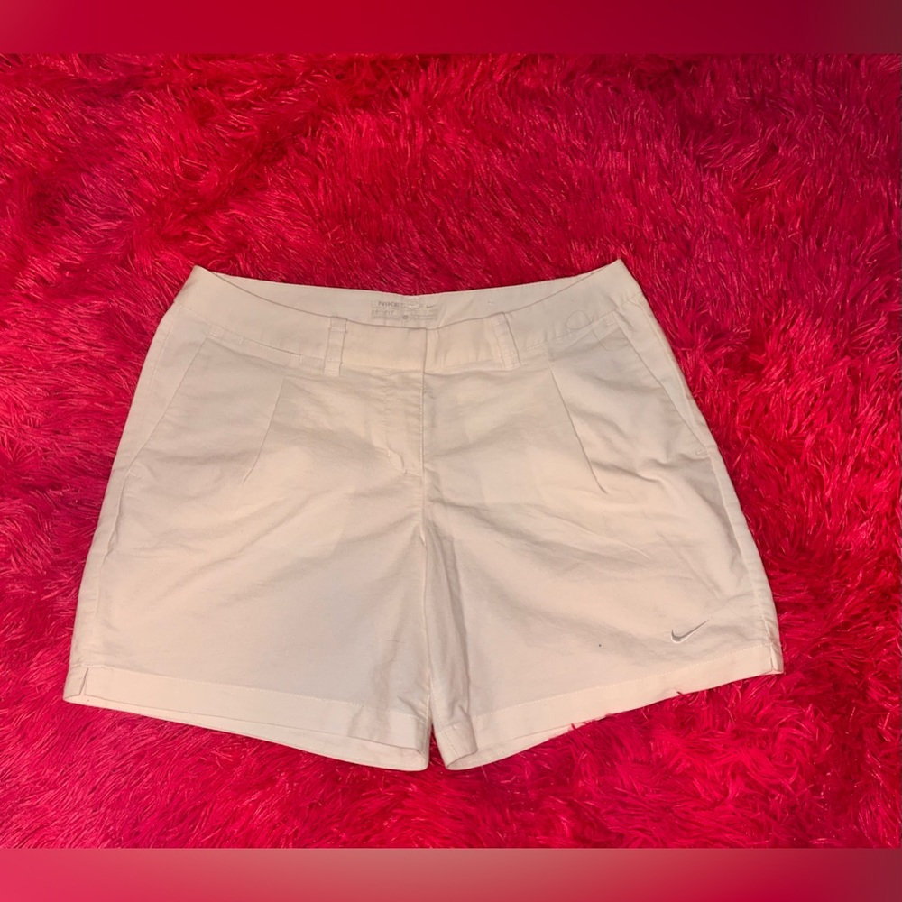 White Nike Golf Shorts